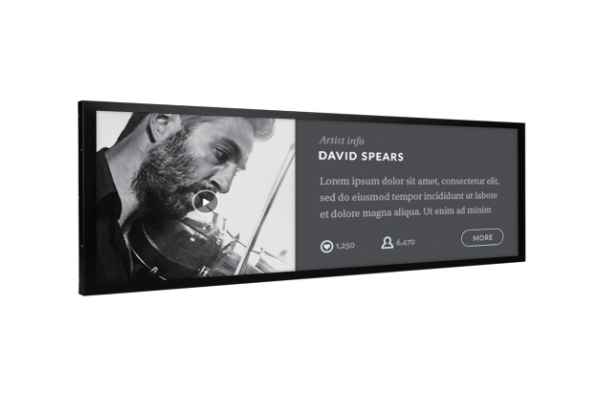Application of Stretched Bar Screen in New Retail Advertising Machines
