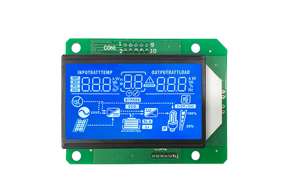 Why do solar inverters/UPS devices use the segment LCD display?