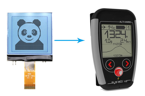 Application of Graphic LCD Screen 128x128 Display Screen in Paraglider Flight Instruments
