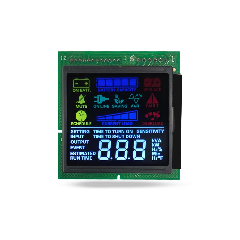 Segment LCD Display VA Negative LCD Mode